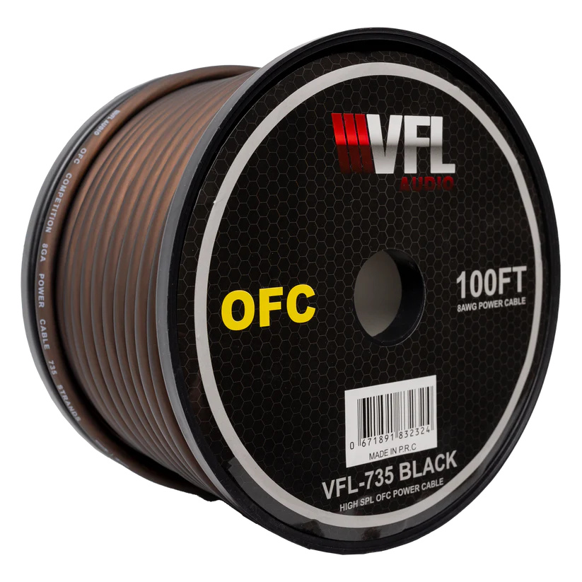 VFL 8 Gauge OFC Wire 100ft Roll