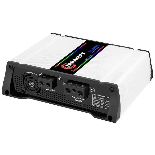Taramps HD 3000 WHITE RGB Edition 1 Channel 3000 Watts RMS Car Audio Amplifier