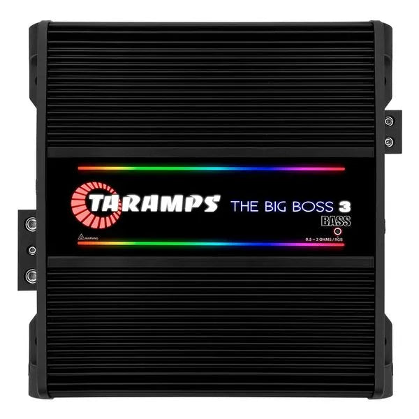 Taramps THE BIG BOSS 3 BASS BLACK 1 Channel 3000 Watts RMS 0.5 ~ 2 Ohms Car Audio Amplifier