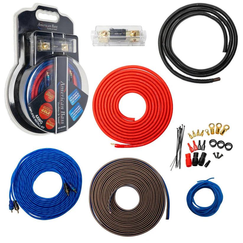 American Bass 4 Gauge Amplifier Kit