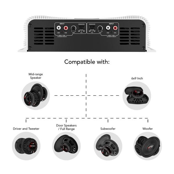 TARAMPS DS 2000X4 4 CHANNELS 2000 WATTS RMS CAR AUDIO AMPLIFIER 2 OHMS