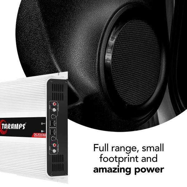 TARAMPS DS 2000X4 4 CHANNELS 2000 WATTS RMS CAR AUDIO AMPLIFIER 2 OHMS