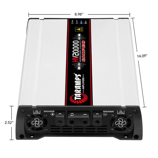 TARAMPS HV 20000 CHIPEO 20000 WATTS RMS CAR AUDIO AMPLIFIER 0.5 OHM
