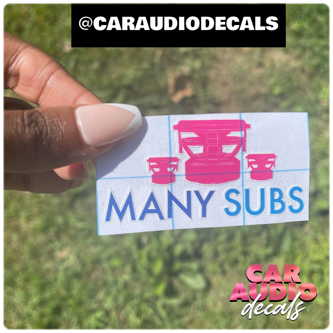 Many Subs Decal