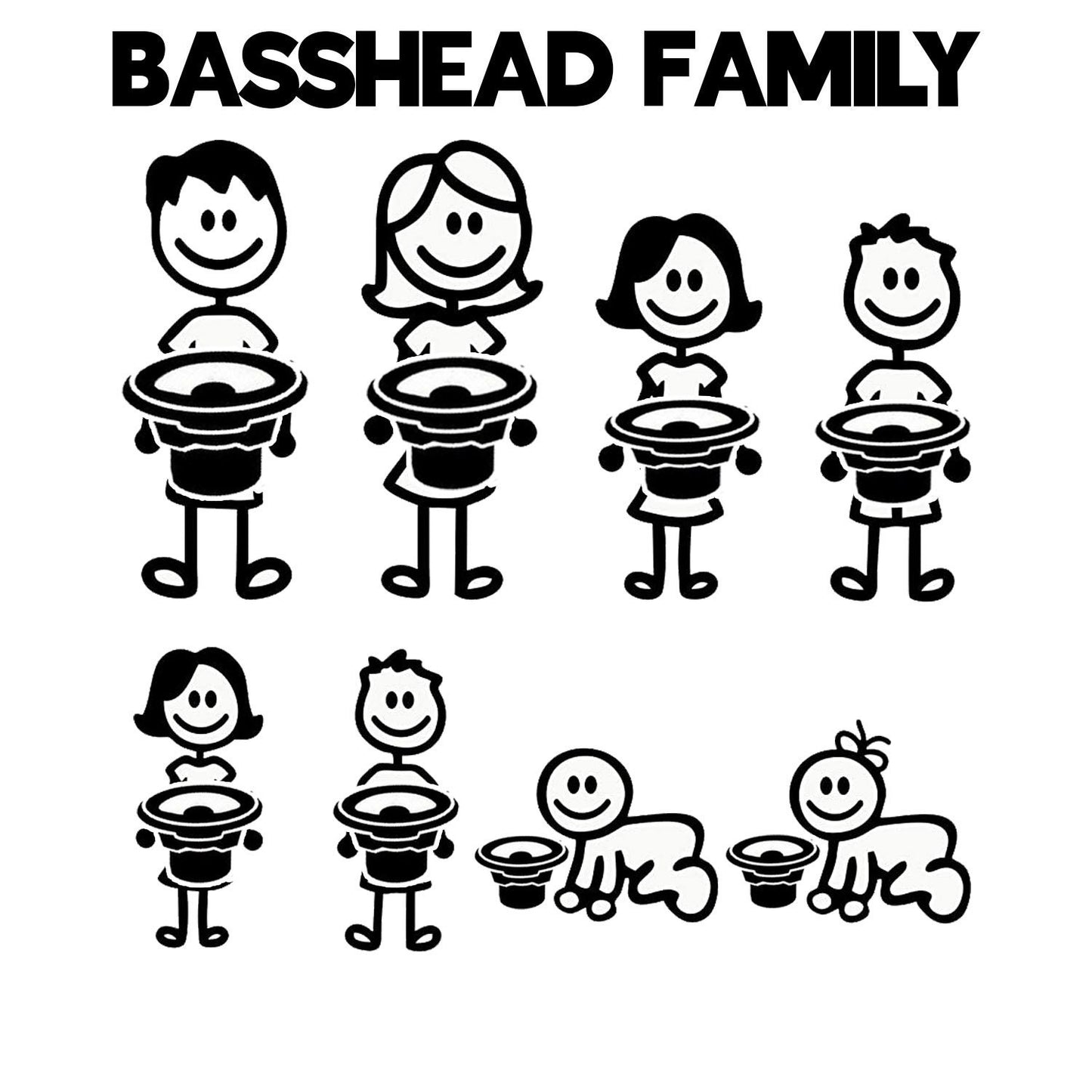 Basshead Family Decal