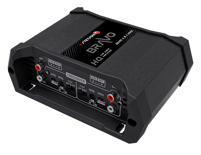 Stetsom Bravo HQ 400.4 Multichannel Car Audio Digital Amplifier - 2 Ohms Stable 4 Channel