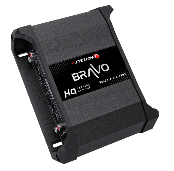 Stetsom Bravo HQ 400.4 Multichannel Car Audio Digital Amplifier - 2 Ohms Stable 4 Channel