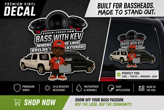 BASSWITHKEV 2 SUBURBAN LOGO DECAL