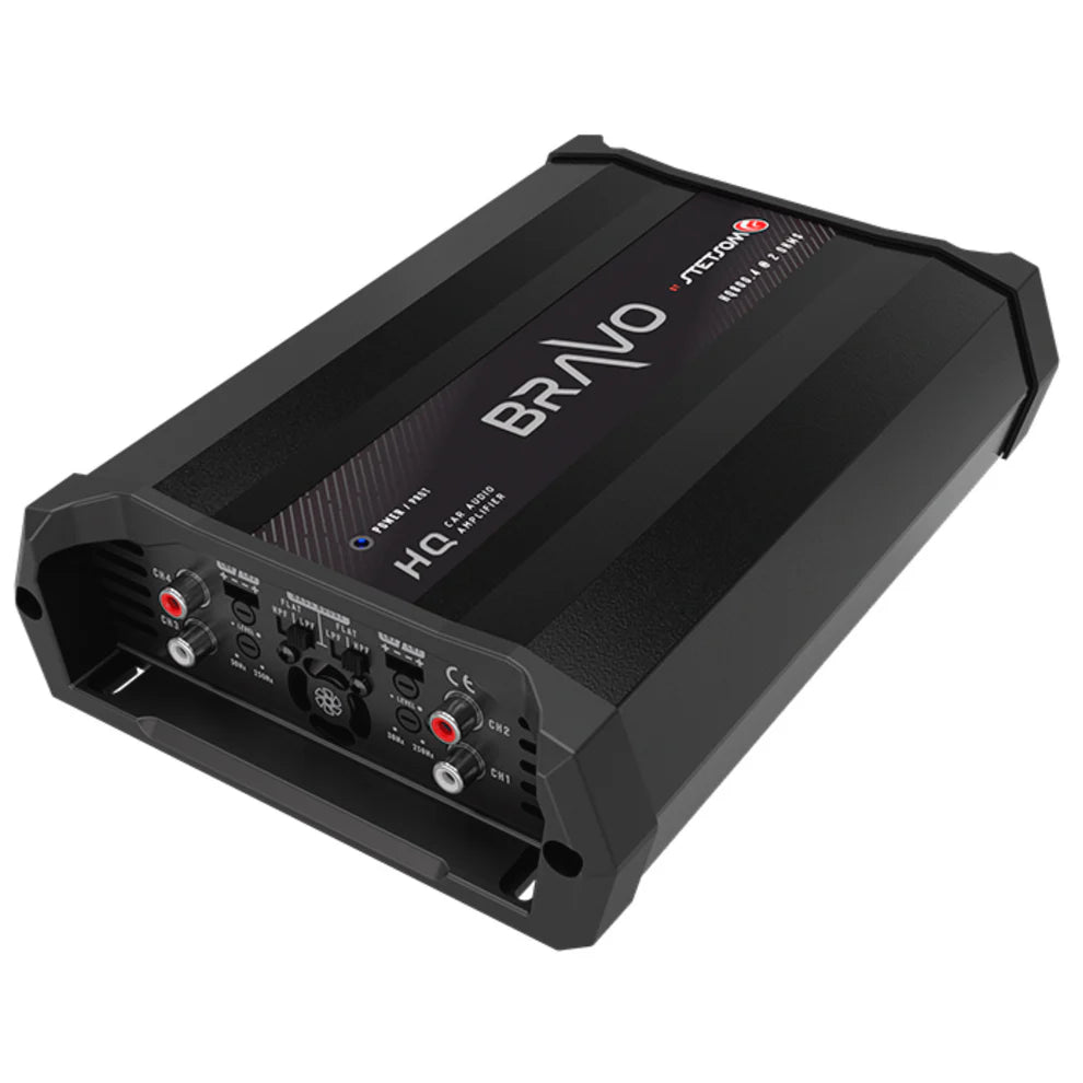 Stetsom Bravo HQ 800.4 Multichannel Car Audio Digital Amplifier - 2 Ohms Stable - 800 Watts RMS 4 Independent Channels