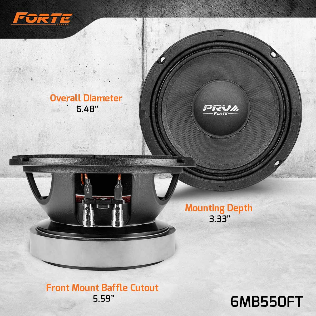 6MB550FT 6.5" MIDBASS LOUDSPEAKER (B STOCK)
