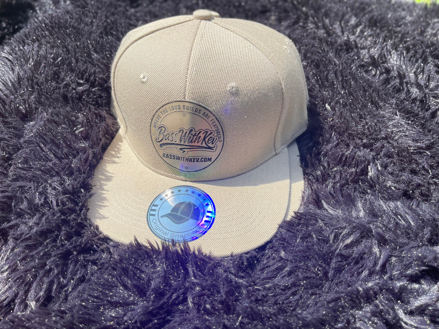 BASSWITHKEV KHAKI FLAT BILL SNAPBACK HAT