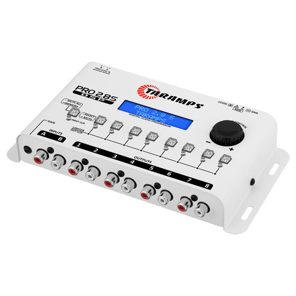DSP TARAMPS PRO 2.8S CROSSOVER FULL DIGITAL SIGNAL AUDIO PROCESSOR WHITE