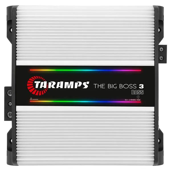 Taramps THE BIG BOSS 3 BASS WHITE 1 Channel 3000 Watts RMS 0.5 ~ 2 Ohms Car Audio Amplifier
