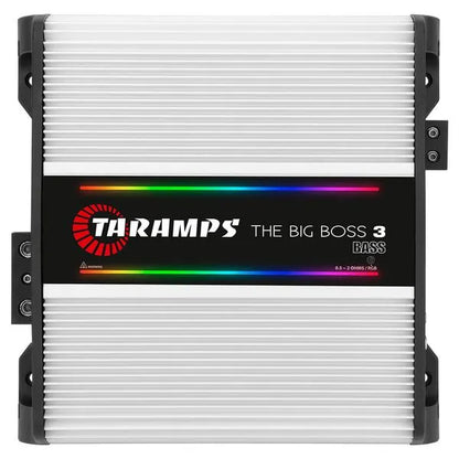 Taramps THE BIG BOSS 3 BASS WHITE 1 Channel 3000 Watts RMS 0.5 ~ 2 Ohms Car Audio Amplifier