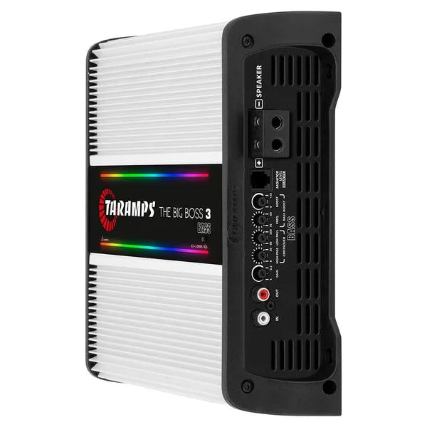 Taramps THE BIG BOSS 3 BASS WHITE 1 Channel 3000 Watts RMS 0.5 ~ 2 Ohms Car Audio Amplifier