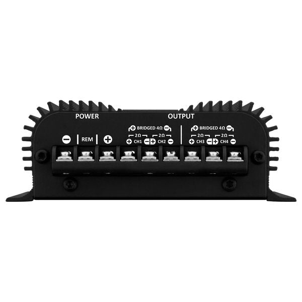 TARAMPS TS 400X4 2 OHMS BLACK VERSION 4 CHANNELS 400 WATTS RMS CAR AUDIO AMPLIFIER HIGH INPUT LEVEL