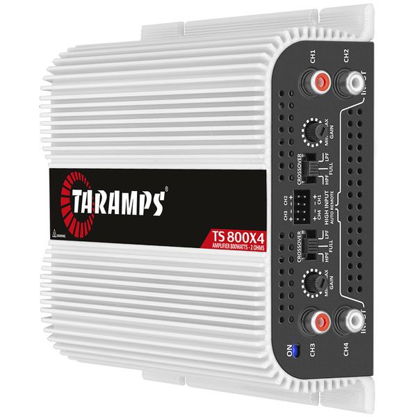 TARAMPS TS 800X4 4 CHANNELS 800 WATTS RMS CAR AUDIO AMPLIFIER 2 OHM