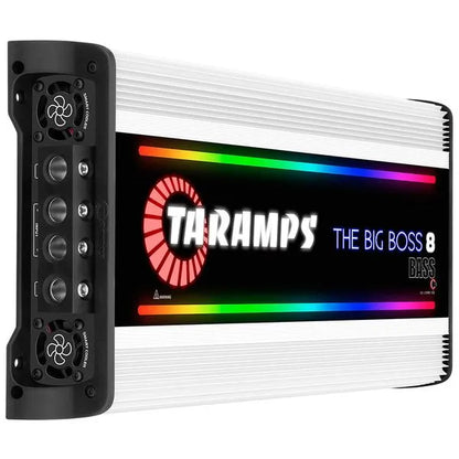 Taramps THE BIG BOSS 8 BASS WHITE 1 Channel 8000 Watts RMS 0.5 ~ 2 Ohms Car Audio Amplifier