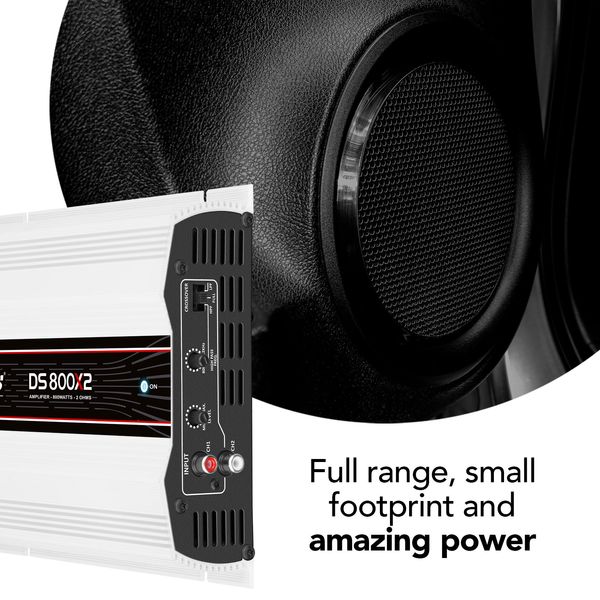 TARAMPS DS 800X2 2 CHANNELS 800 WATTS RMS CAR AUDIO AMPLIFIER 2 OHMS