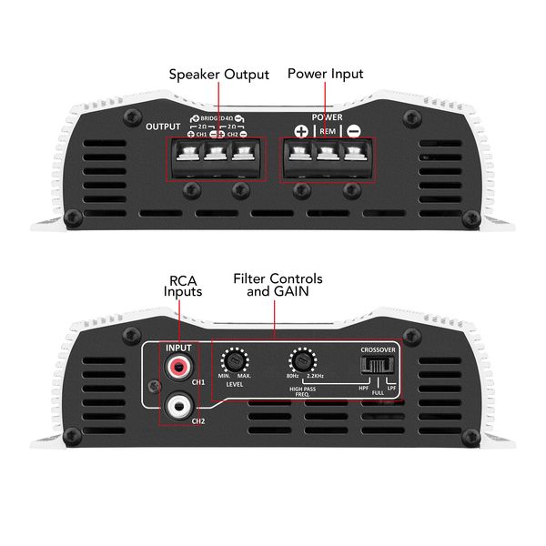 TARAMPS DS 800X2 2 CHANNELS 800 WATTS RMS CAR AUDIO AMPLIFIER 2 OHMS