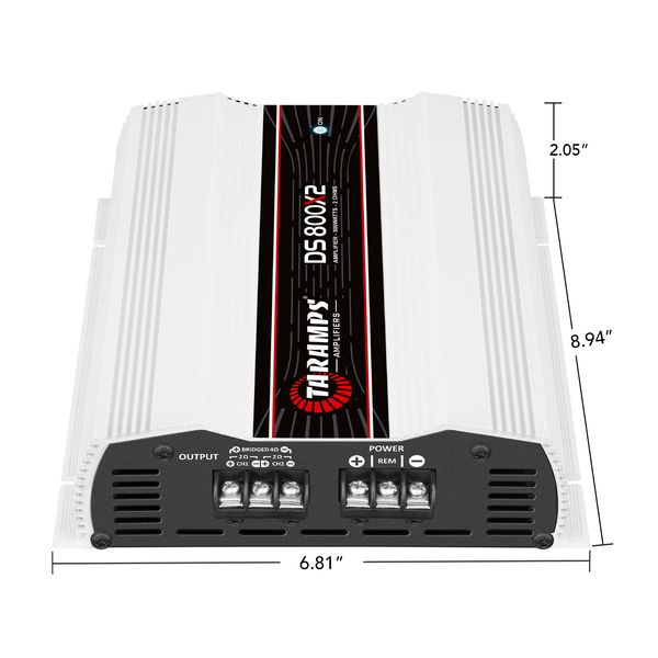TARAMPS DS 800X2 2 CHANNELS 800 WATTS RMS CAR AUDIO AMPLIFIER 2 OHMS