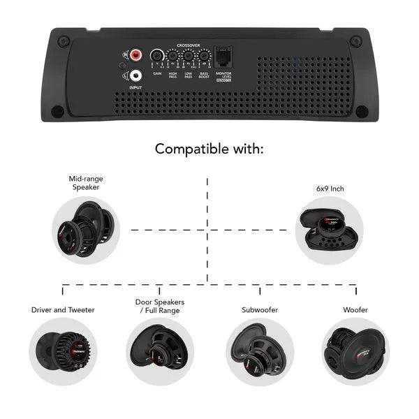 Taramps HD 2000 1 Channel 2000 Watts RMS Car Audio Amplifier