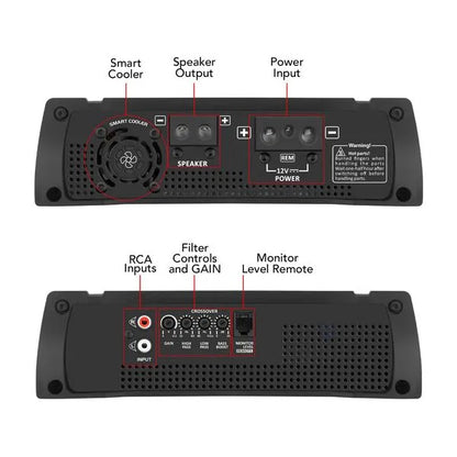 Taramps HD 2000 1 Channel 2000 Watts RMS Car Audio Amplifier