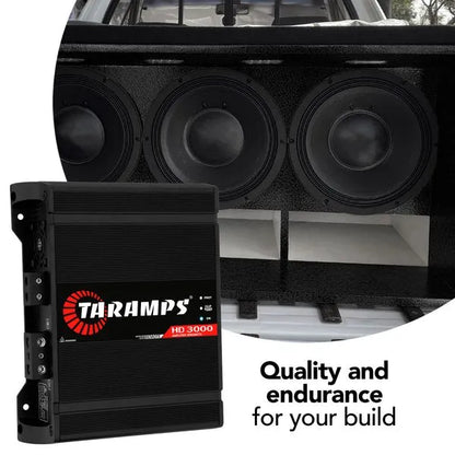 Taramps HD 3000 Black 1 Channel 3000 Watts RMS Car Audio Amplifier