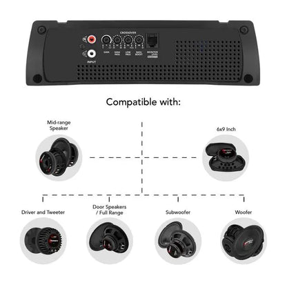 Taramps HD 3000 Black 1 Channel 3000 Watts RMS Car Audio Amplifier