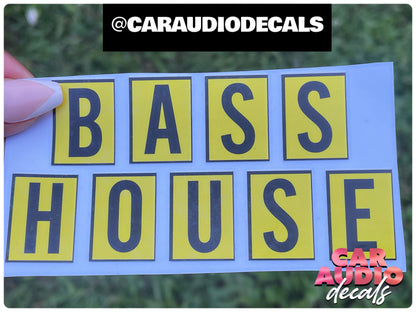 Bass House Decal
