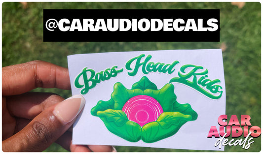 Bass Head Kids 2 Decal