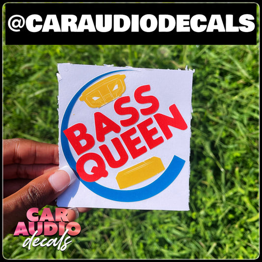 Bass Queen Parody Decal