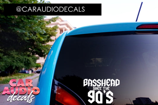 Basshead Since the 90's Decals-Subwoofer-Car Audio Decals-Car Audio Sticker-Car Decal-Basshead
