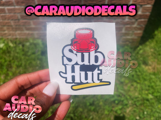 BassHead Sub Hut-Basshead Decals-Subwoofer-Car Audio Decals-Car Audio Sticker