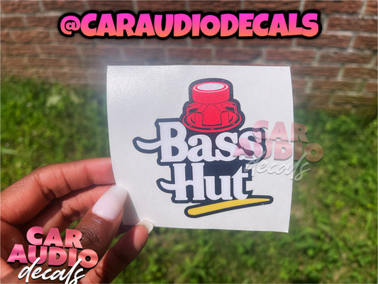 BassHead Bass Hut-Basshead Decals-Subwoofer-Car Audio Decals-Car Audio Sticker