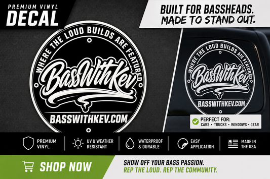 BASSWITHKEV CIRCLE LOGO DECAL