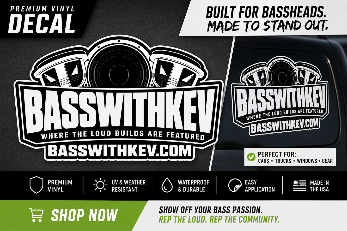 BASSWITHKEV 2026 LOGO  DECAL