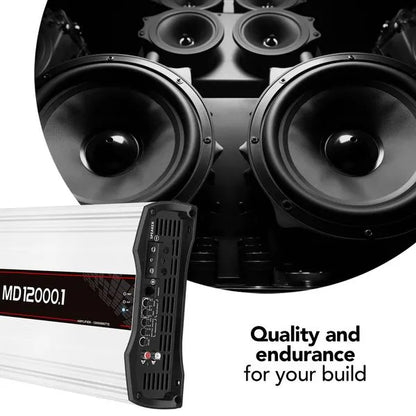 Taramps MD 12000.1 Car Audio Amplifier 1 Channel 12000 Watts RMS 0.5 Ohm