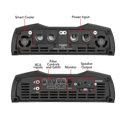 Taramps MD 12000.1 Car Audio Amplifier 1 Channel 12000 Watts RMS 0.5 Ohm