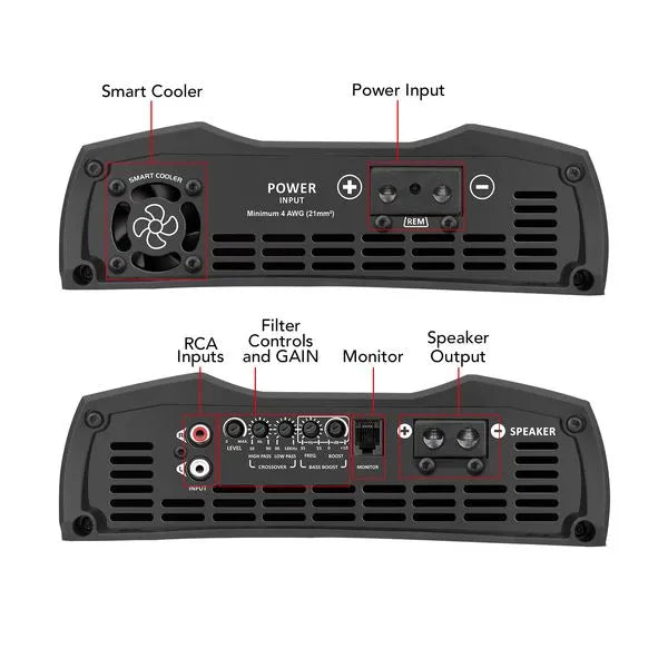 Taramps MD 3000.1 Car Audio Amplifier 1 Channel 3000 Watts RMS