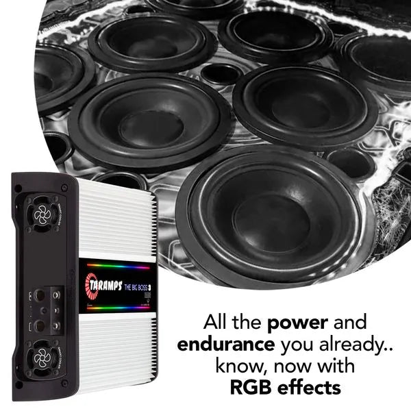 Taramps THE BIG BOSS 3 BASS WHITE 1 Channel 3000 Watts RMS 0.5 ~ 2 Ohms Car Audio Amplifier