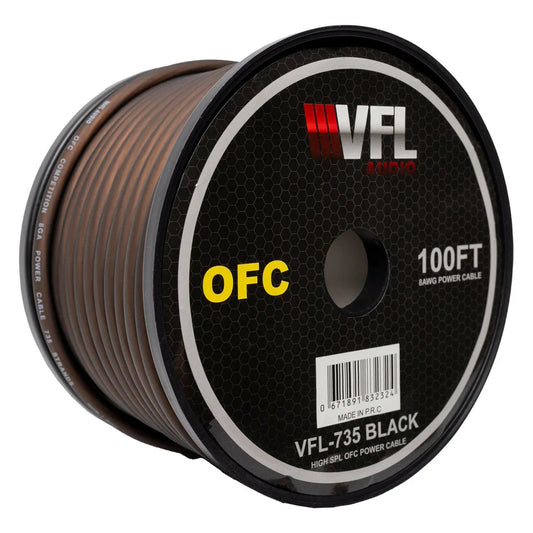 VFL 8 Gauge OFC Wire 100ft Roll